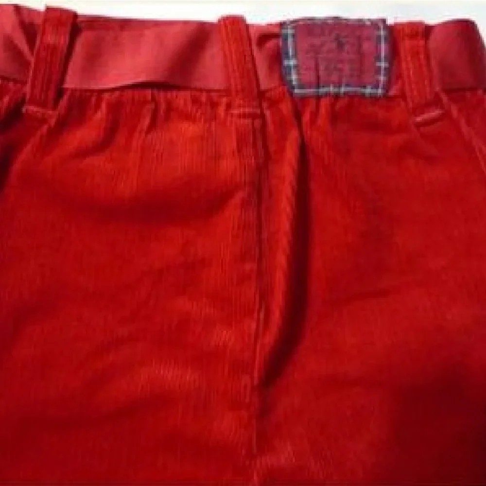 Ralph Lauren Girls Red Corduroy Pants